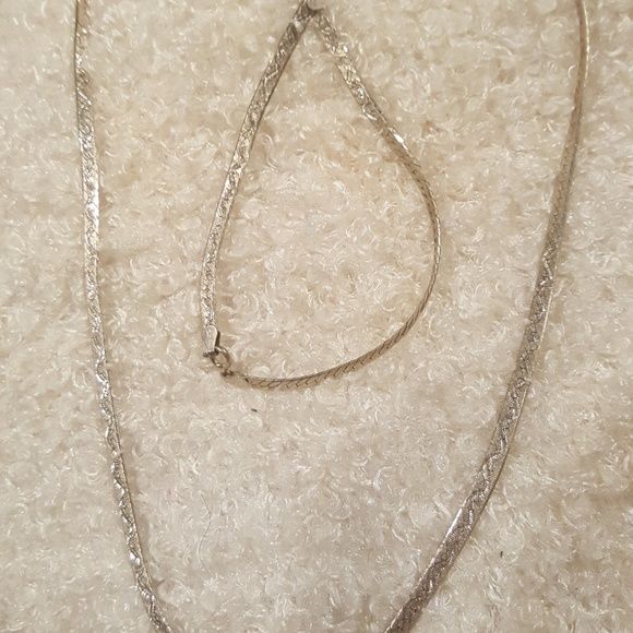 Long sterling silver necklace - Picture 1 of 3